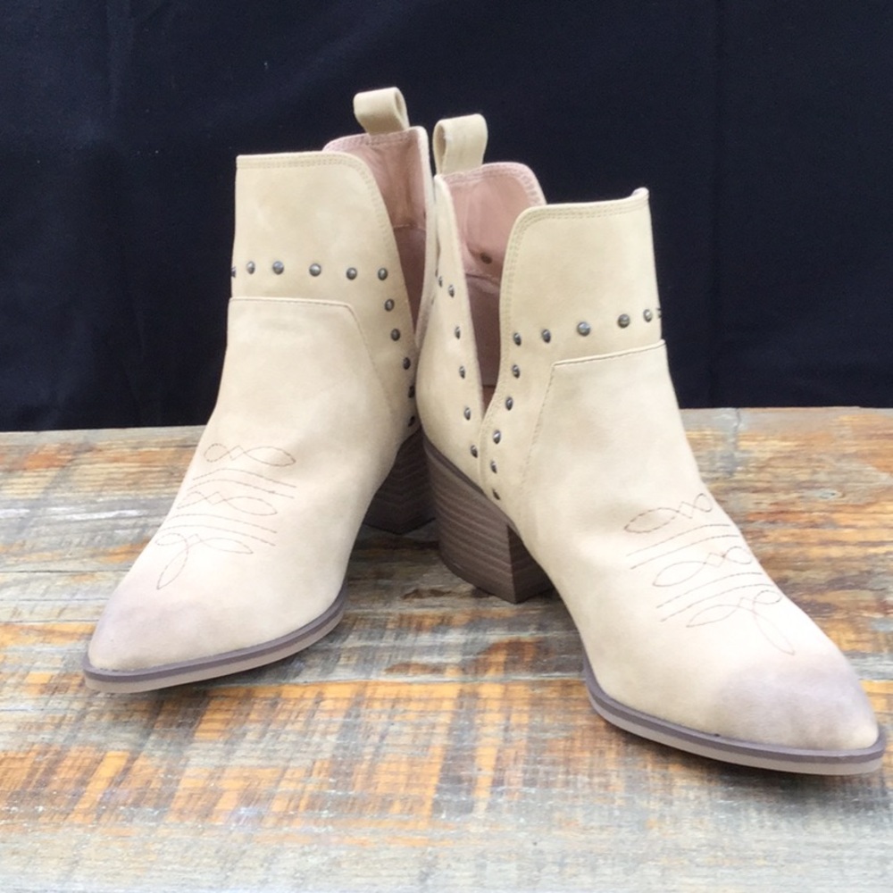 Tan Cowboy Booties